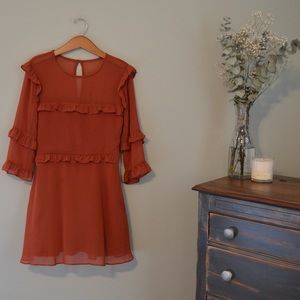 NWT! Burnt Orange Abercrombie + Fitch Dress